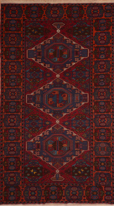 Kilim Blue Flat Woven 69 X 126 Area Rug 100-110576 Image 0