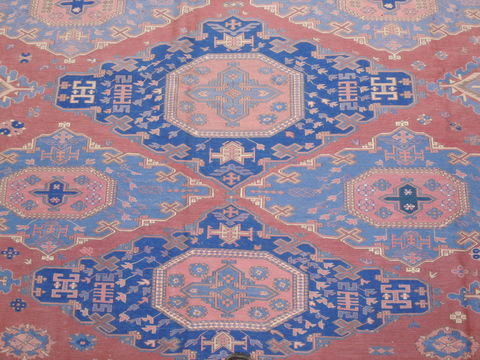 Kilim Blue Square Flat Woven 90 X 105 Area Rug 100-110580 Image 4