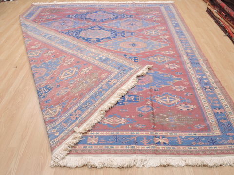 Kilim Blue Square Flat Woven 90 X 105 Area Rug 100-110580 Image 6