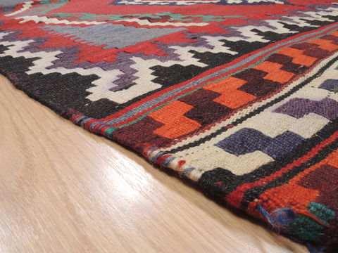 Kilim Red Runner Flat Woven 48 X 911 Area Rug 100-110581 Image 4