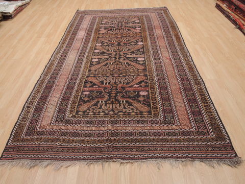 Kilim Brown Runner Flat Woven 54 X 97 Area Rug 100-110583 Image 1