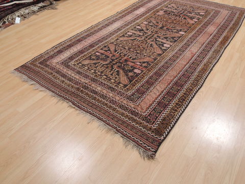 Kilim Brown Runner Flat Woven 54 X 97 Area Rug 100-110583 Image 2