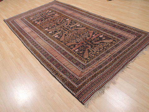 Kilim Brown Runner Flat Woven 54 X 97 Area Rug 100-110583 Image 3