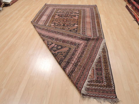 Kilim Brown Runner Flat Woven 54 X 97 Area Rug 100-110583 Image 7