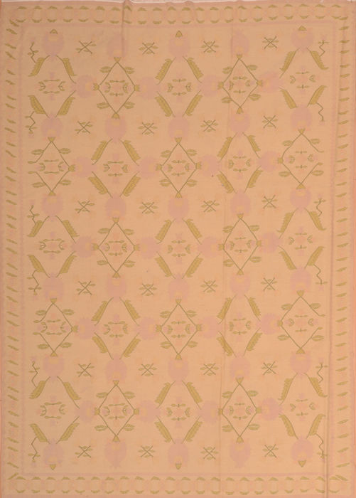 Kilim Beige Flat Woven 83 X 115 Area Rug 100-110589 Image 0