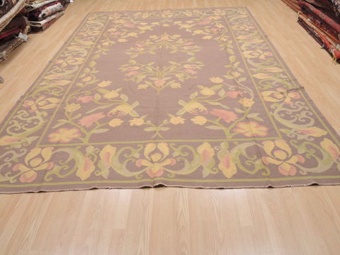 Kilim Brown Flat Woven 811 X 124 Area Rug 100-110592 Image 2