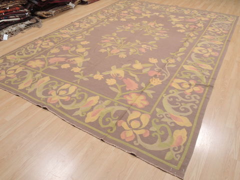 Kilim Brown Flat Woven 811 X 124 Area Rug 100-110592 Image 3