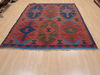 Kilim Blue Square Flat Woven 67 X 82 Area Rug 100-110596 Thumb 1