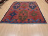 Kilim Blue Square Flat Woven 67 X 82  Area Rug 100-110596 Thumb 1