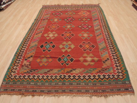 Kilim Red Flat Woven 53 X 84 Area Rug 100-110597 Image 1