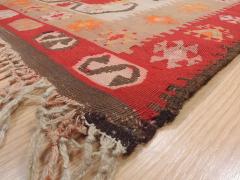 Kilim Red Flat Woven 34 X 47 Area Rug 100-110598 Image 4