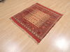 Kilim Red Square Flat Woven 37 X 37 Area Rug 100-110599 Thumb 2