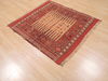 Kilim Red Square Flat Woven 37 X 37 Area Rug 100-110599 Thumb 3