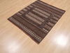 Kilim Brown Square Flat Woven 39 X 45 Area Rug 100-110604 Thumb 2