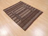 Kilim Brown Square Flat Woven 39 X 45  Area Rug 100-110604 Thumb 3