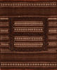 Kilim Brown Square Flat Woven 39 X 45  Area Rug 100-110604 Thumb 0