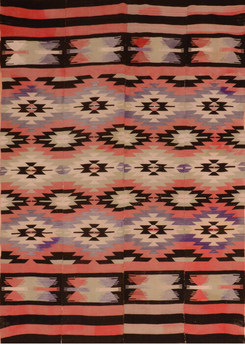 Kilim Blue Flat Woven 56 X 81  Area Rug 100-110607 Image 0