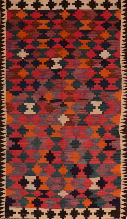 Kilim Red Flat Woven 410 X 92 Area Rug 100-110610 Image 0