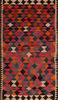 Kilim Red Flat Woven 410 X 92  Area Rug 100-110610 Thumb 0