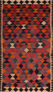 Kilim Red Flat Woven 4'10" X 9'2"  Area Rug 100-110610