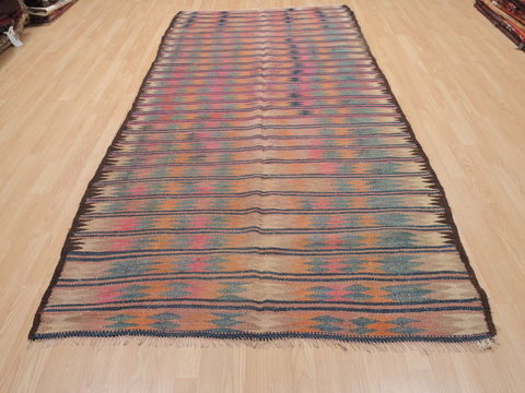 Kilim Purple Runner Flat Woven 47 X 101 Area Rug 100-110612 Image 1