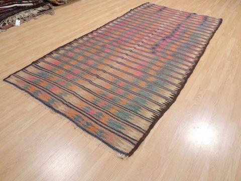 Kilim Purple Runner Flat Woven 47 X 101 Area Rug 100-110612 Image 2