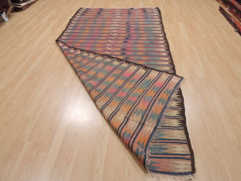 Kilim Purple Runner Flat Woven 47 X 101 Area Rug 100-110612 Image 5