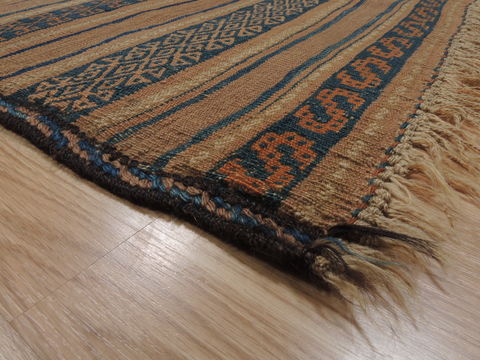 Kilim Brown Flat Woven 411 X 73 Area Rug 100-110616 Image 4