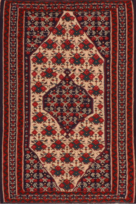 Kilim Red Flat Woven 39 X 59 Area Rug 100-110619 Image 0
