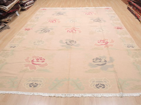 Kilim Beige Flat Woven 811 X 1110 Area Rug 100-110622 Image 1