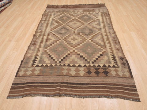 Kilim Brown Flat Woven 48 X 79 Area Rug 100-110623 Image 1