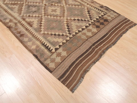 Kilim Brown Flat Woven 48 X 79 Area Rug 100-110623 Image 4