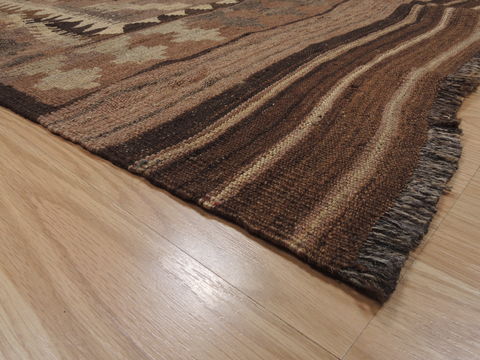 Kilim Brown Flat Woven 48 X 79 Area Rug 100-110623 Image 5