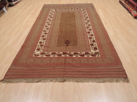 Kilim Brown Runner Flat Woven 53 X 96 Area Rug 100-110624 Image 1