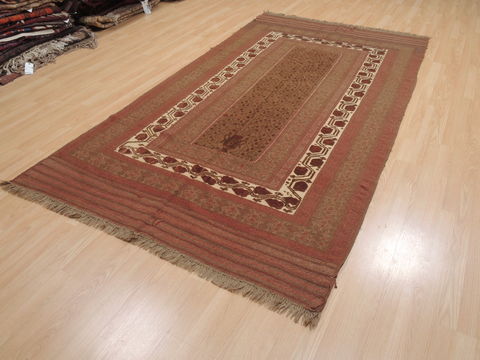 Kilim Brown Runner Flat Woven 53 X 96 Area Rug 100-110624 Image 2
