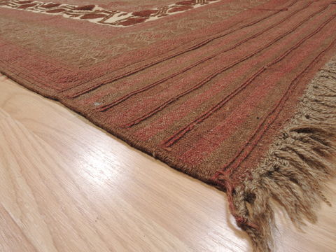 Kilim Brown Runner Flat Woven 53 X 96 Area Rug 100-110624 Image 4