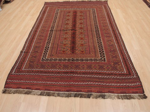 Kilim Red Flat Woven 51 X 85 Area Rug 100-110625 Image 1