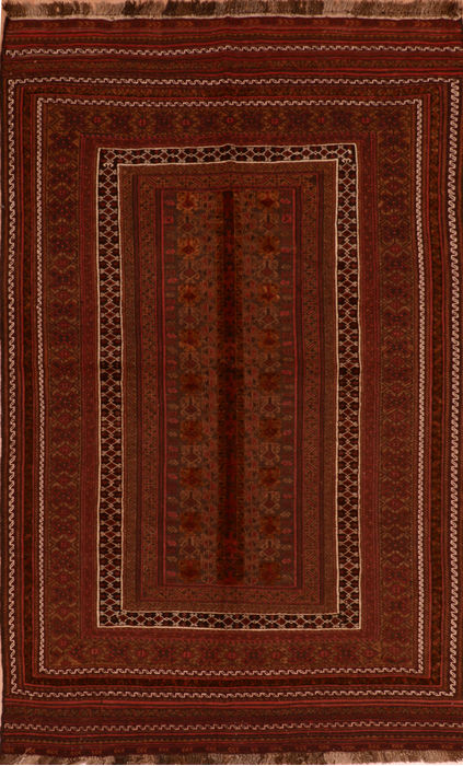 Kilim Red Flat Woven 51 X 85 Area Rug 100-110625 Image 0