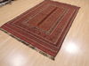 Kilim Red Flat Woven 51 X 85 Area Rug 100-110625 Thumb 2