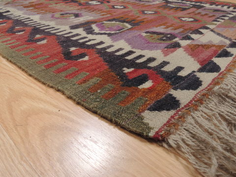 Kilim Green Flat Woven 31 X 47 Area Rug 100-110628 Image 4