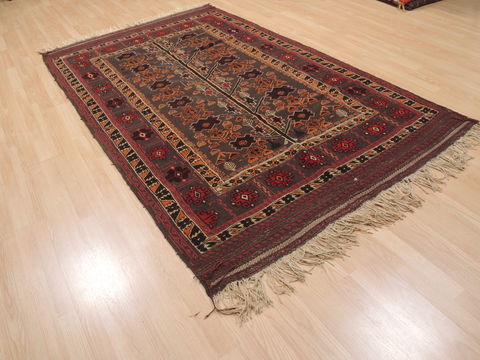 Kilim Red Flat Woven 52 X 88 Area Rug 100-110630 Image 3