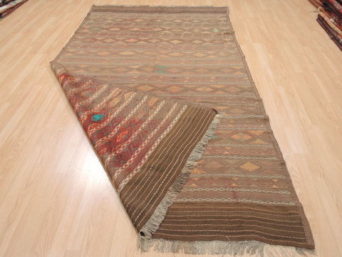 Kilim Brown Flat Woven 55 X 95 Area Rug 100-110631 Image 5