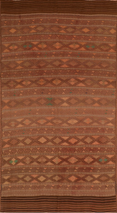 Kilim Brown Flat Woven 55 X 95 Area Rug 100-110631 Image 0