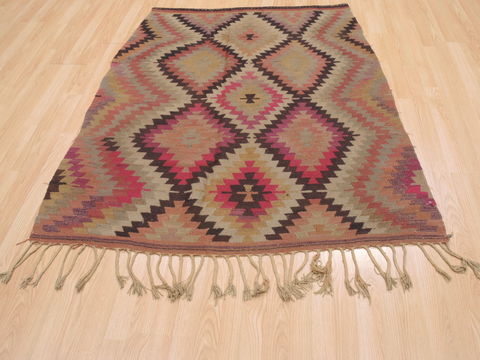 Kilim Purple Flat Woven 45 X 51 Area Rug 100-110633 Image 1