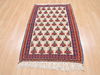 Kilim Red Flat Woven 30 X 49  Area Rug 100-110635 Thumb 1