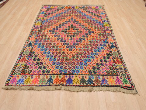 Kilim Multicolor Flat Woven 48 X 71 Area Rug 100-110641 Image 1