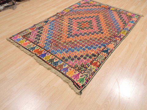 Kilim Multicolor Flat Woven 48 X 71 Area Rug 100-110641 Image 2