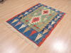 Kilim Blue Flat Woven 39 X 55 Area Rug 100-110642 Thumb 2