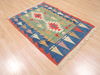 Kilim Blue Flat Woven 39 X 55 Area Rug 100-110642 Thumb 3
