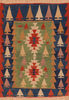 Kilim Blue Flat Woven 39 X 55 Area Rug 100-110642 Thumb 0